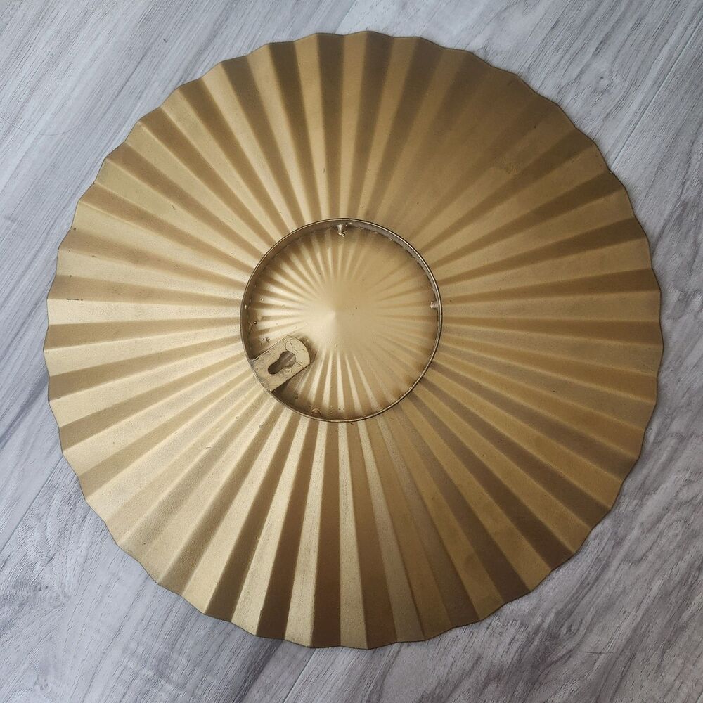 Gold Metal Sunburst Wall Decor Set Mid Century Modern Farmhouse Hanging Art - Picture 7 of 7
